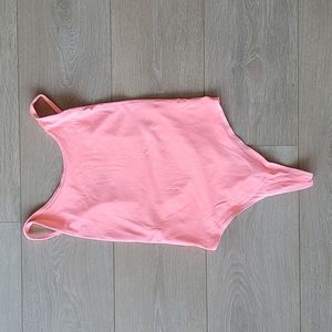 NWOT TNA Bodysuit Tank Size Small S Neon Highlighter Pink